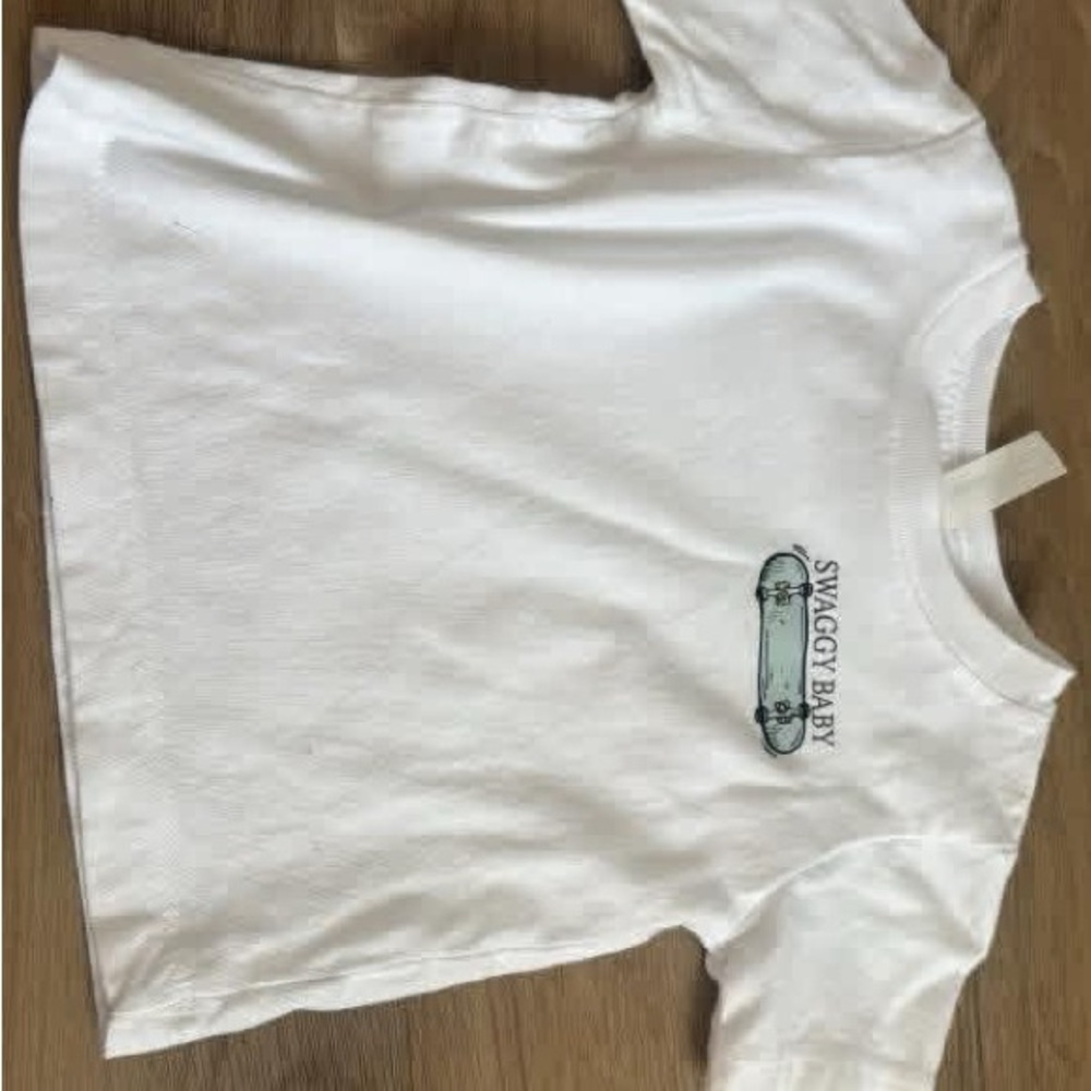 White Short Sleeve Kids Tee